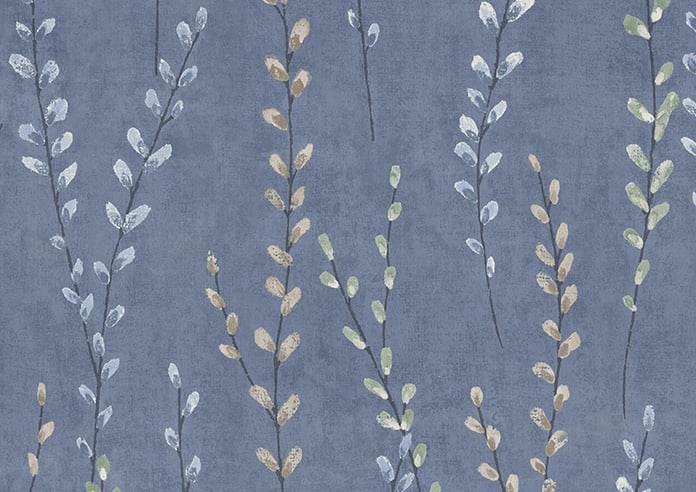 Willow Field, Indigo - Motorised Roman Blind - Image 7